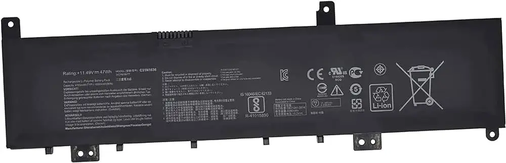 Asus Vivobook Pro 15 N580 C31N1636 Notebook Bataryası Asus Vivobook Pro 15 N580 C31N1636 Notebook Bataryası