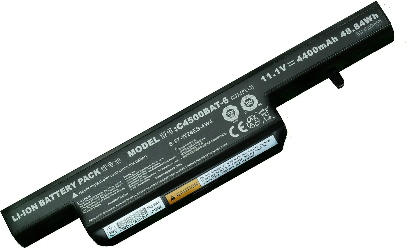 Clevo Exper W258h C4500 CO4500LH Notebook Bataryası Clevo Exper W258h C4500 CO4500LH Notebook Bataryası