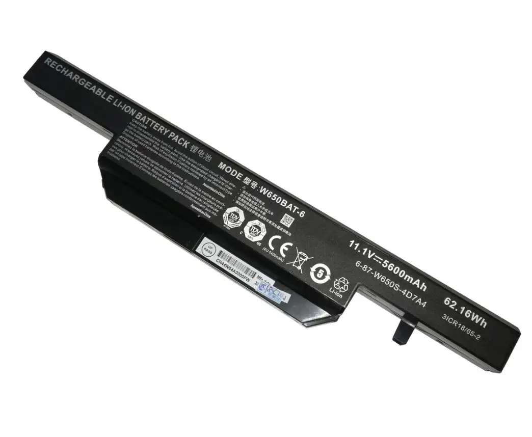 Clevo Monster W650SR CL650BLH Notebook Bataryası Orjinal Clevo Monster W650SR CL650BLH Notebook Bataryası Orjinal