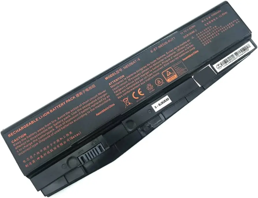 Clevo Monster N850BAT-6 Notebook Bataryası Clevo Monster N850BAT-6 Notebook Bataryası