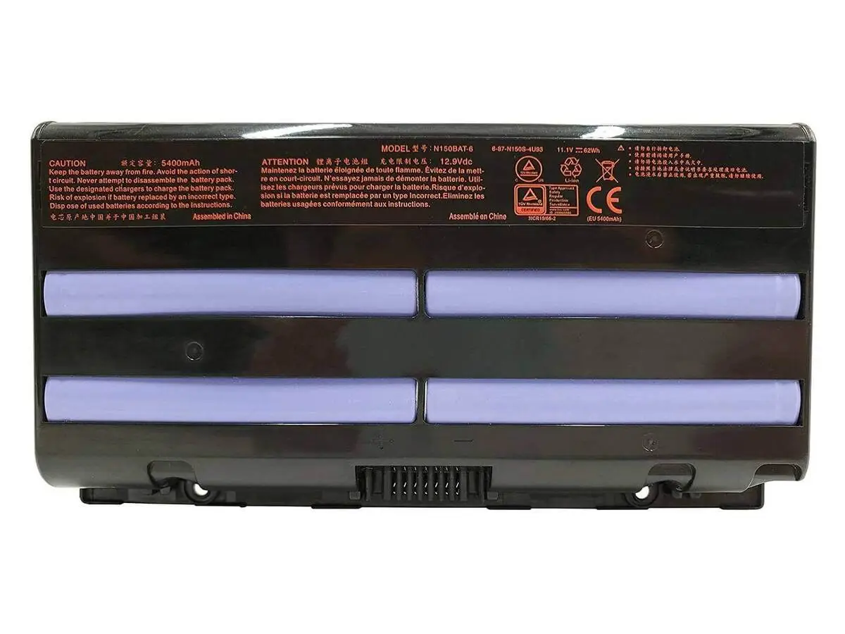 Clevo Monster N150BAT-6 NP-MNN150 Notebook Bataryası Clevo Monster N150BAT-6 NP-MNN150 Notebook Bataryası