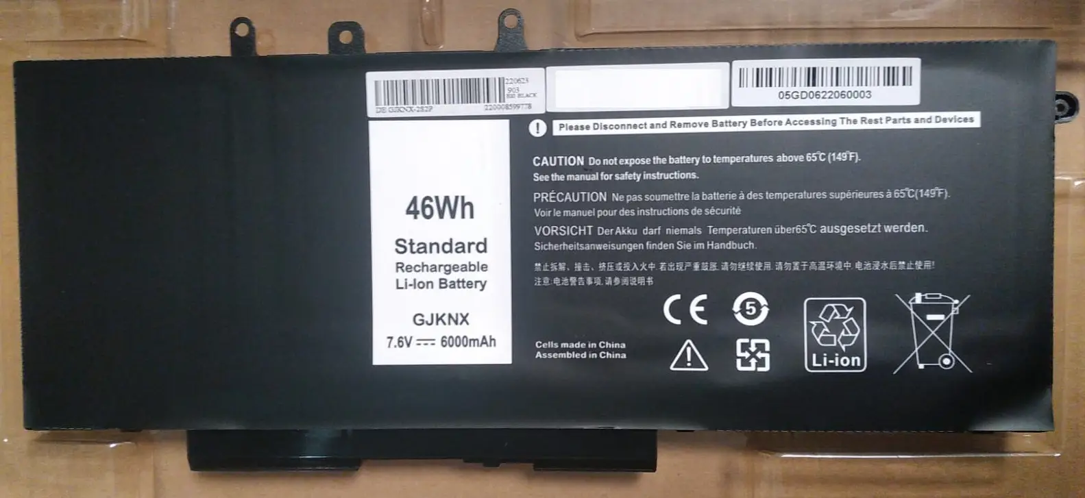 Dell GJKNX Notebook Bataryası Dell GJKNX Notebook Bataryası